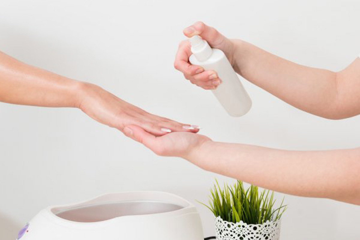 Paraffinos kézápolás és bőrápolás - bőrfertőtlenítés