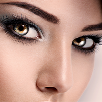 Műszempilla - szem smink nélkül